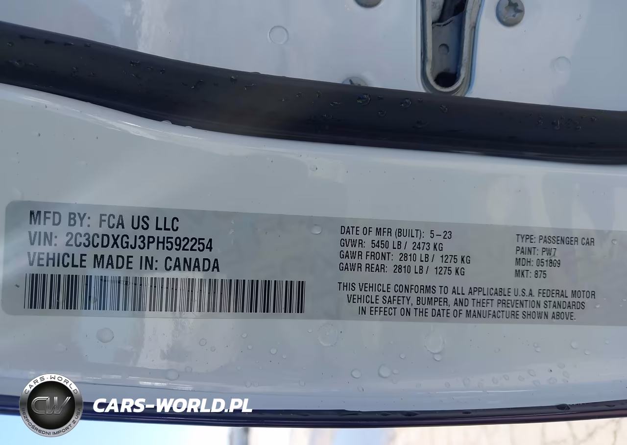 2023 Dodge Charger Scat Pack VIN:2C3CDXGJ3PH592254 - 9