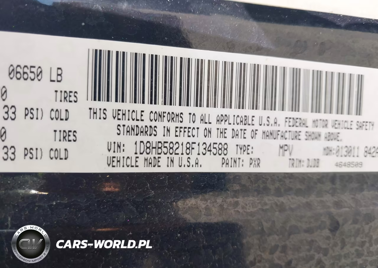 2008 Dodge Durango Limited VIN:1D8HB58218F134588 - 9