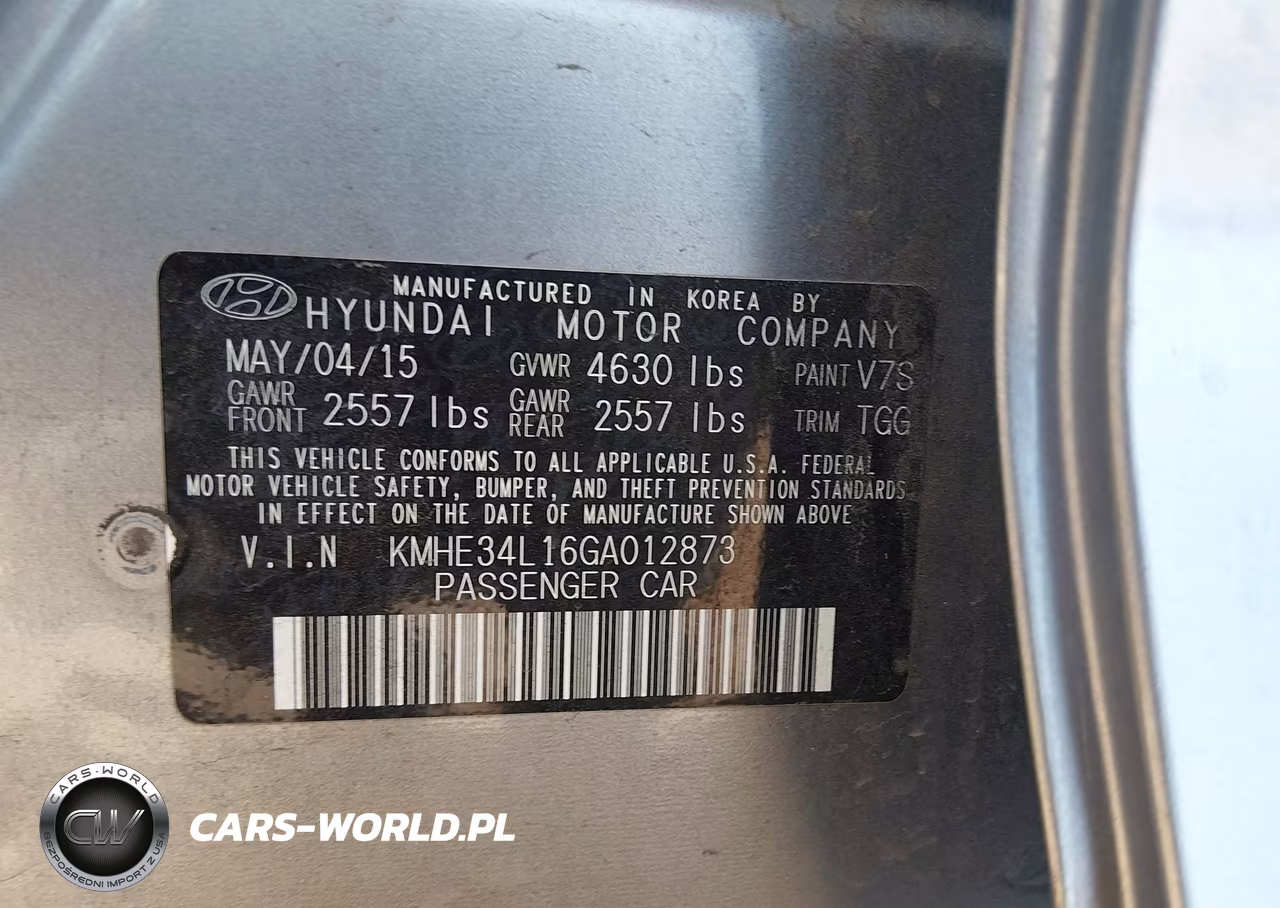 2016 Hyundai Sonata Hybrid Limited VIN:KMHE34L16GA012873 - 9