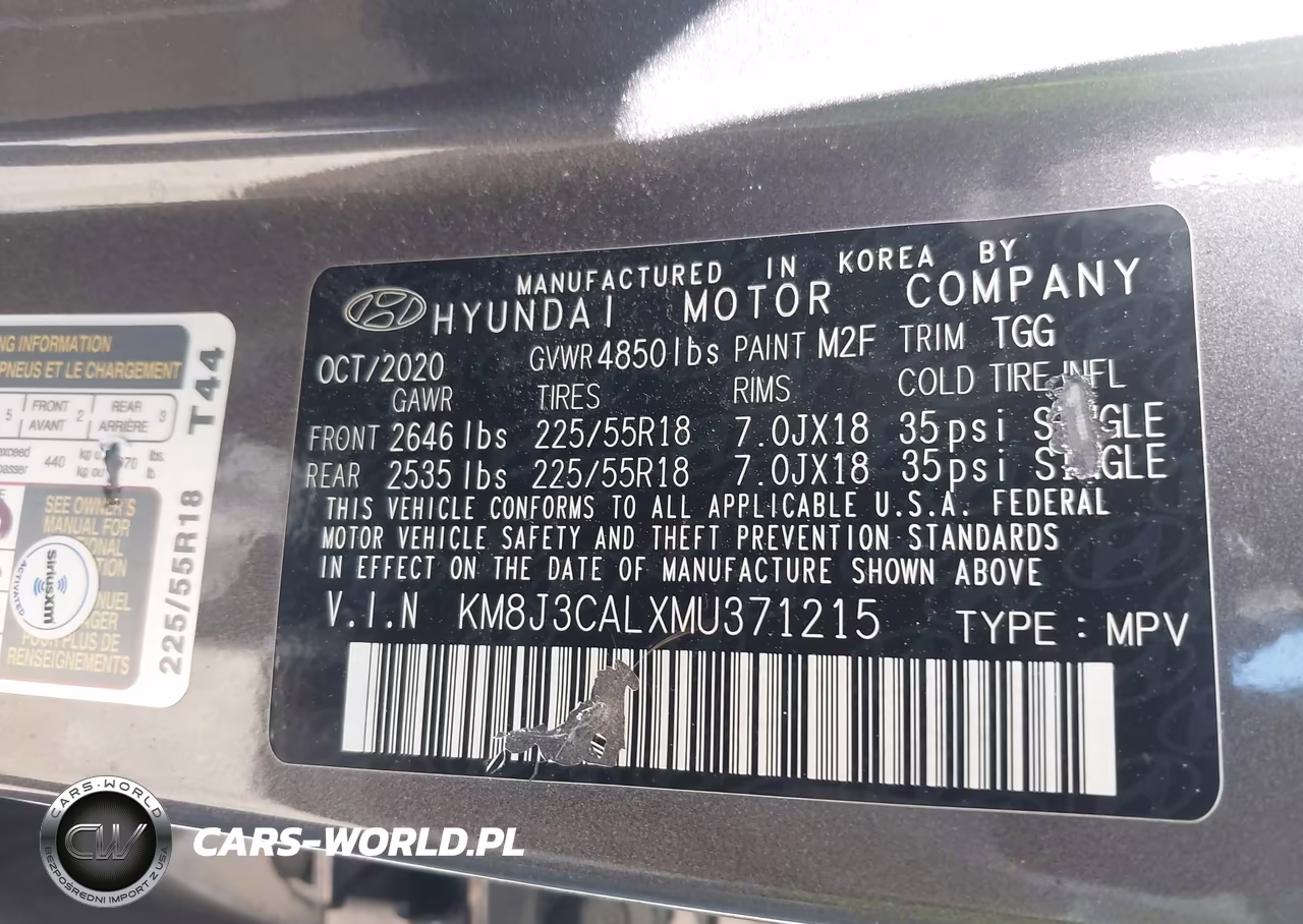 2021 Hyundai Tucson Sel VIN:KM8J3CALXMU371215 - 9