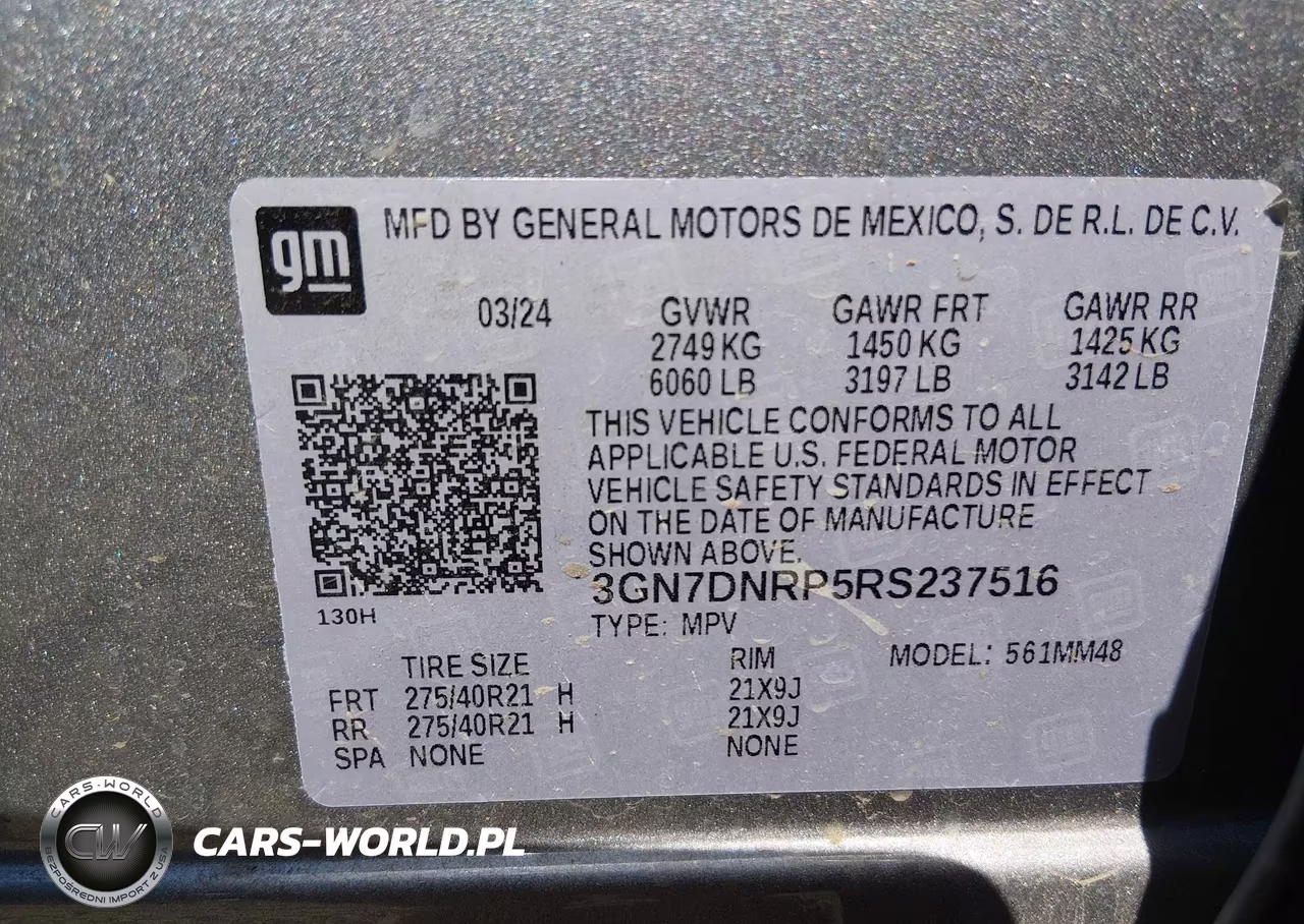 2024 Chevrolet Equinox Ev Rs VIN:3GN7DNRP5RS237516 - 9
