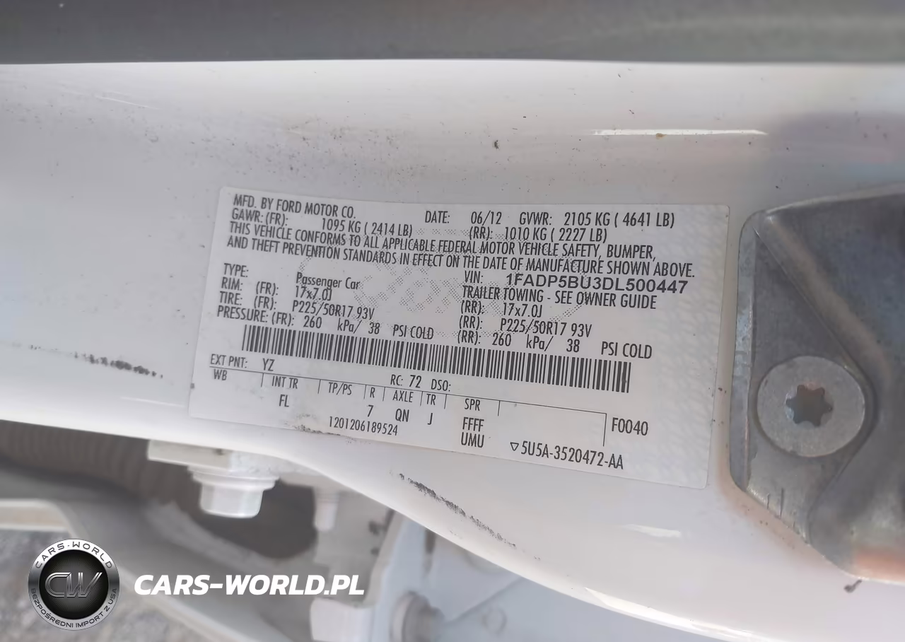2013 Ford C-Max Hybrid Sel VIN:1FADP5BU3DL500447 - 9