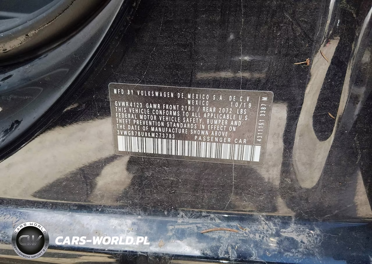 2019 Volkswagen Jetta 1.4T Sel Premium VIN:3VWGB7BU8KM273783 - 9
