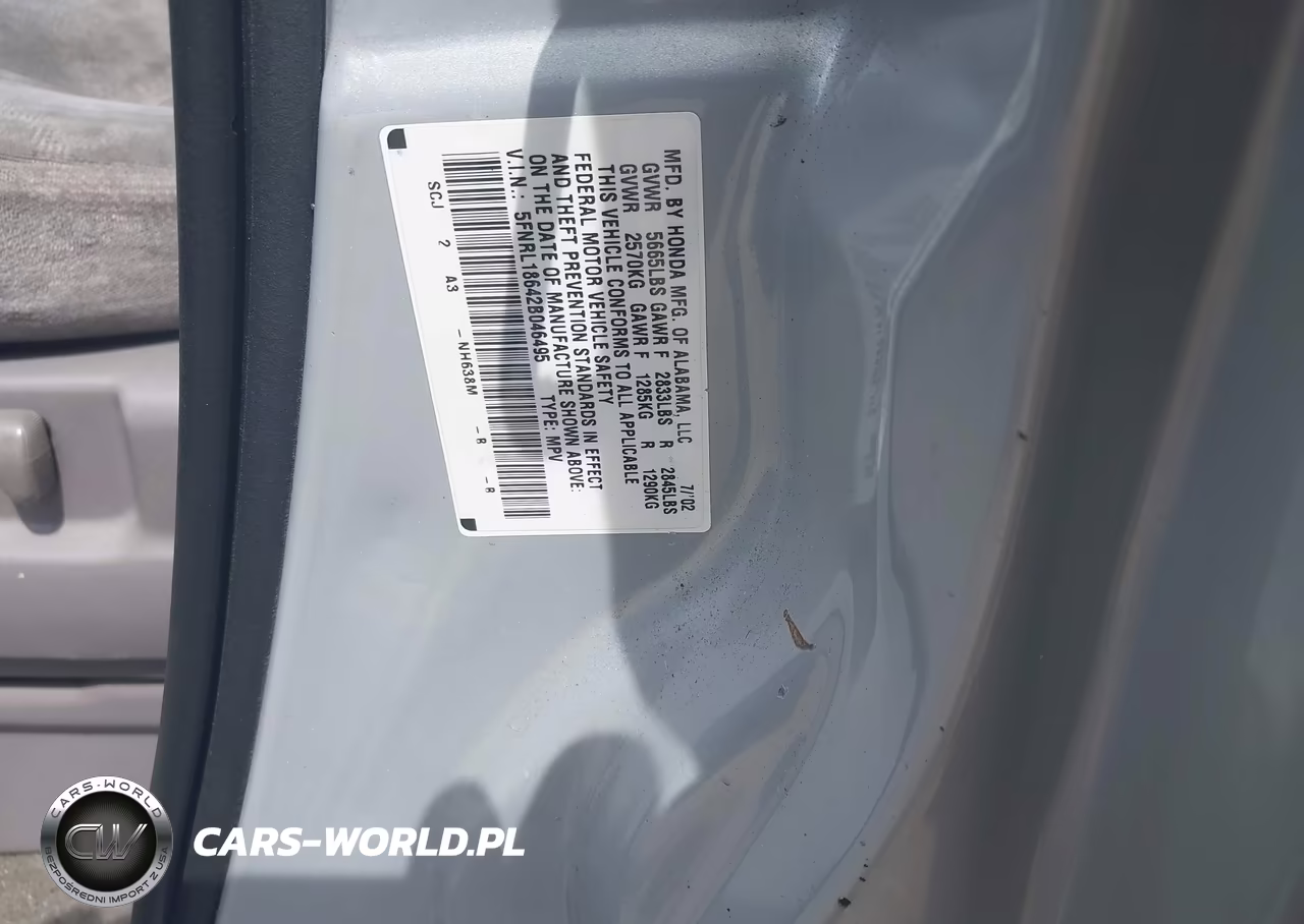 2002 Honda Odyssey Ex VIN:5FNRL18642B046495 - 9