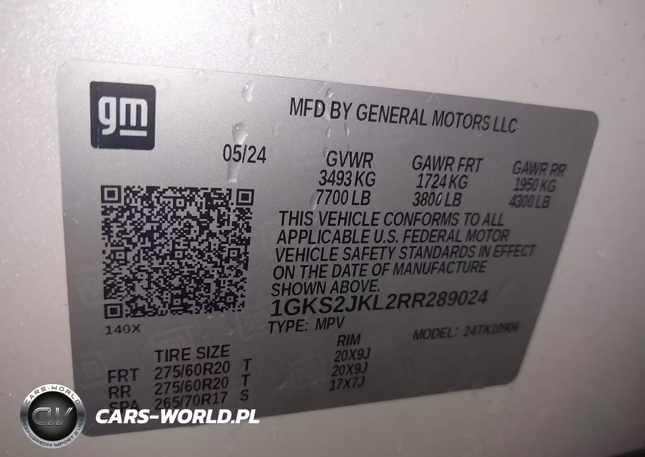 2024 GMC Yukon Xl 4Wd Denali VIN:1GKS2JKL2RR289024 - 9