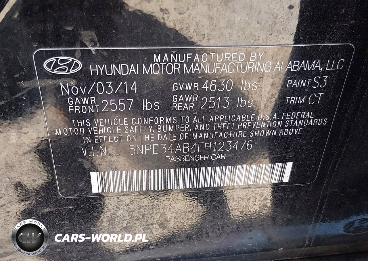 2015 Hyundai Sonata Limited 2.0T VIN:5NPE34AB4FH123476 - 9
