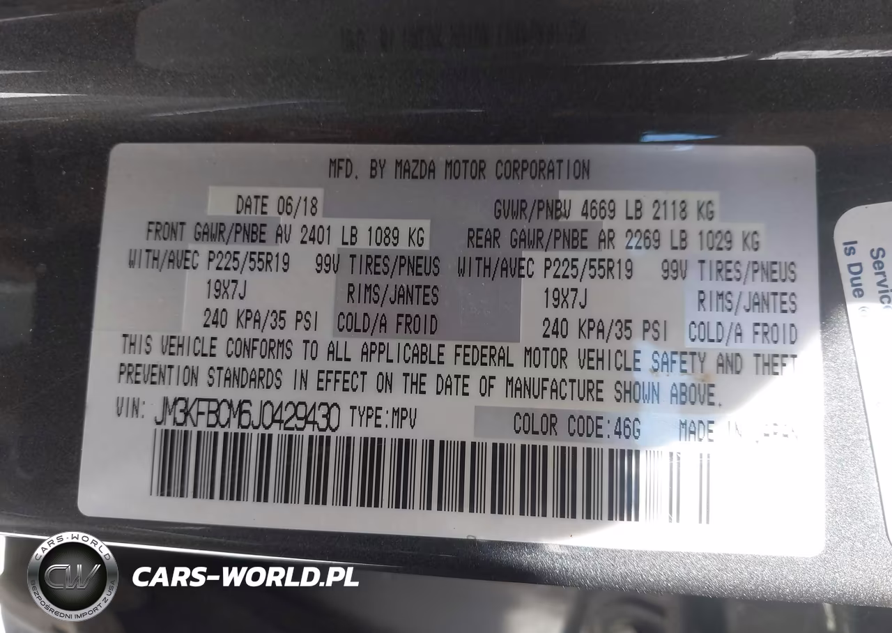 2018 Mazda Cx-5 Touring VIN:JM3KFBCM6J0429430 - 9