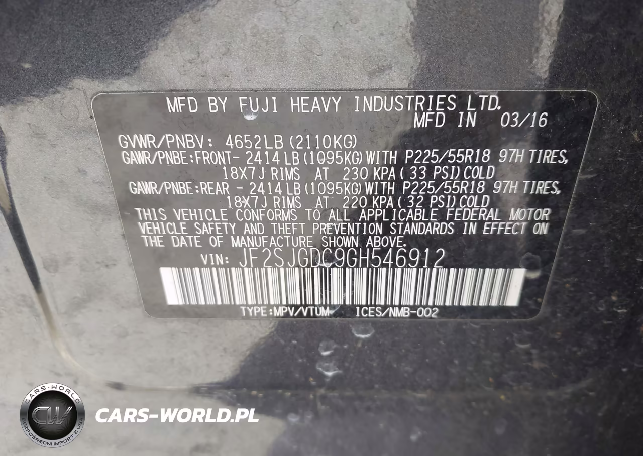 2016 Subaru Forester 2.0Xt Premium VIN:JF2SJGDC9GH546912 - 9