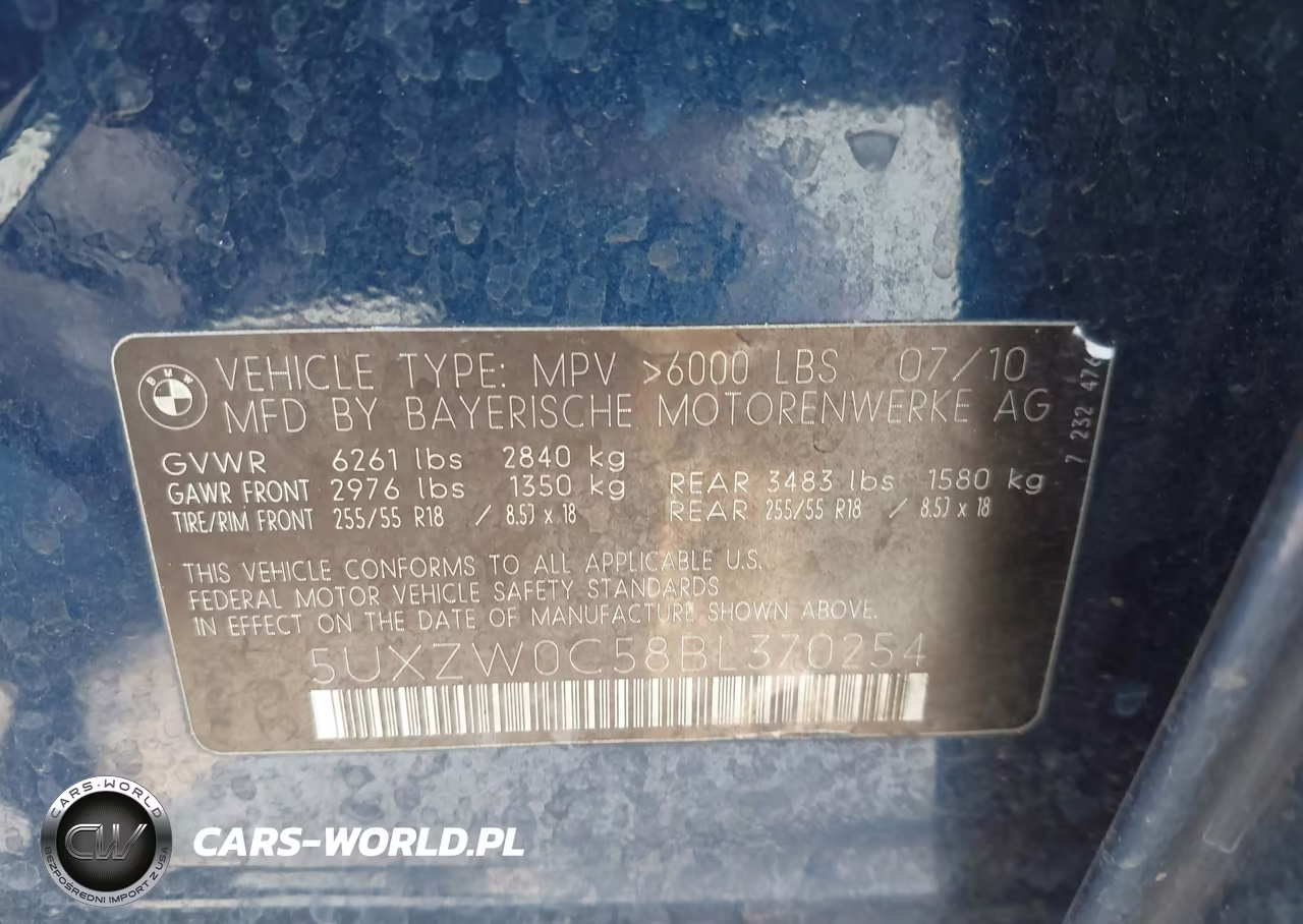 2011 BMW X5 xDrive35D VIN:5UXZW0C58BL370254 - 9