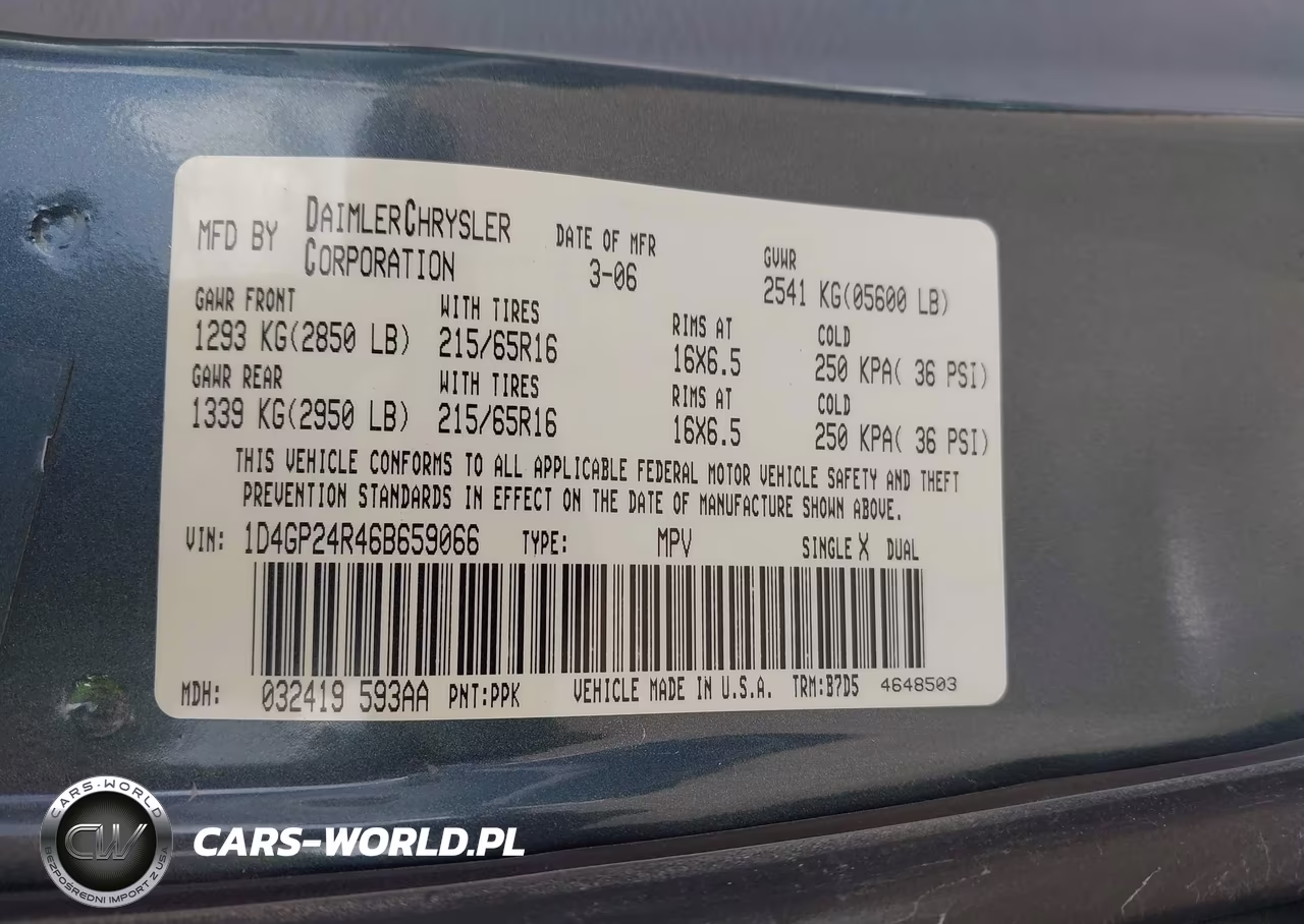 2006 Dodge Grand Caravan Se VIN:1D4GP24R46B659066 - 9