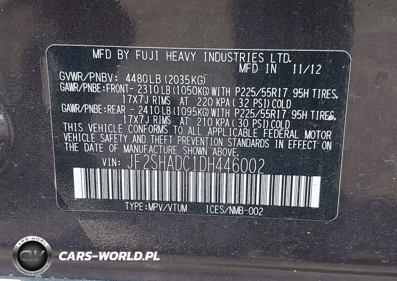 2013 Subaru Forester 2.5X Premium VIN:JF2SHADC1DH446002 - 9