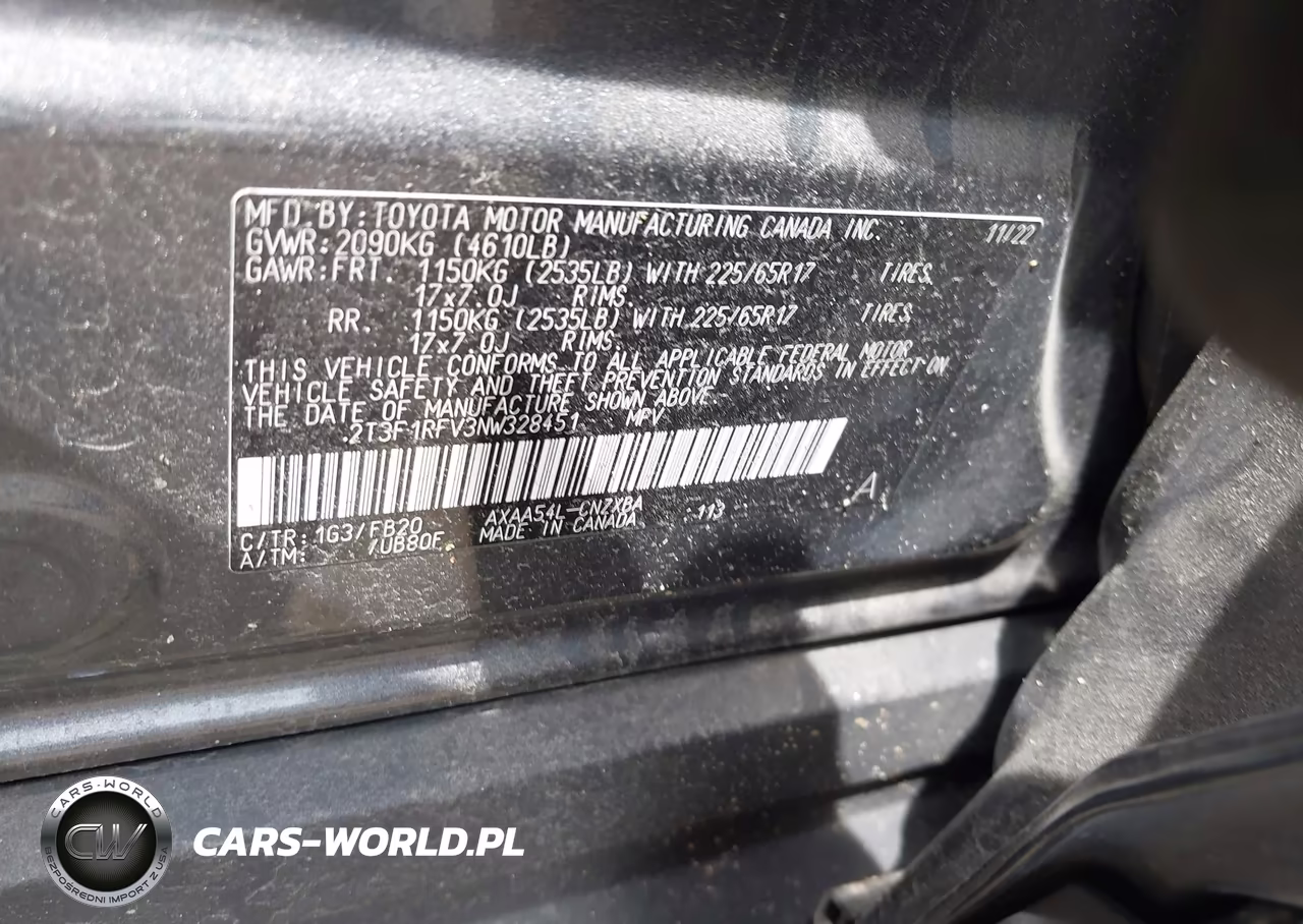 2022 Toyota Rav4 Le VIN:2T3F1RFV3NW328451 - 9