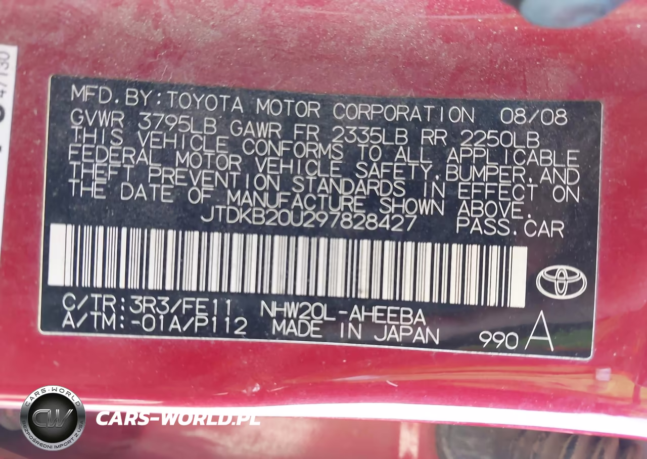 2009 Toyota Prius VIN:JTDKB20U297828427 - 9