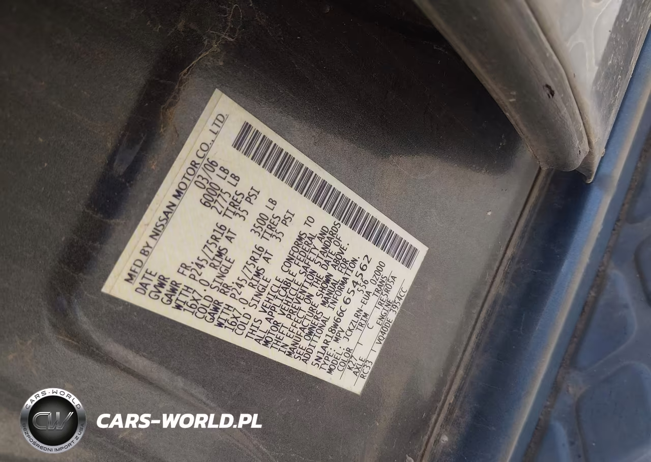 2006 Nissan Pathfinder S VIN:5N1AR18W66C654562 - 9