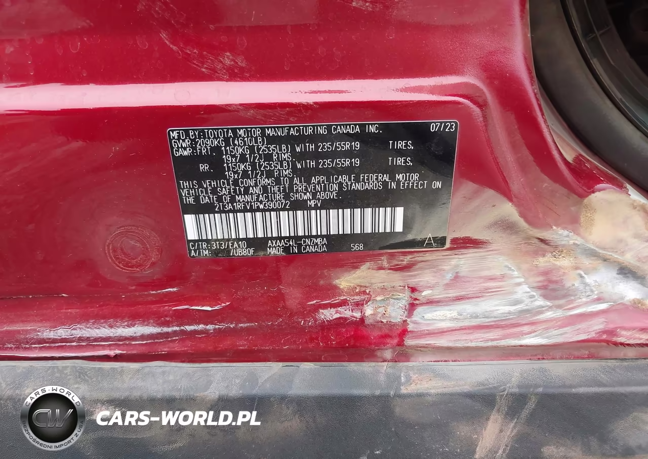 2023 Toyota Rav4 Xle Premium VIN:2T3A1RFV1PW390072 - 9