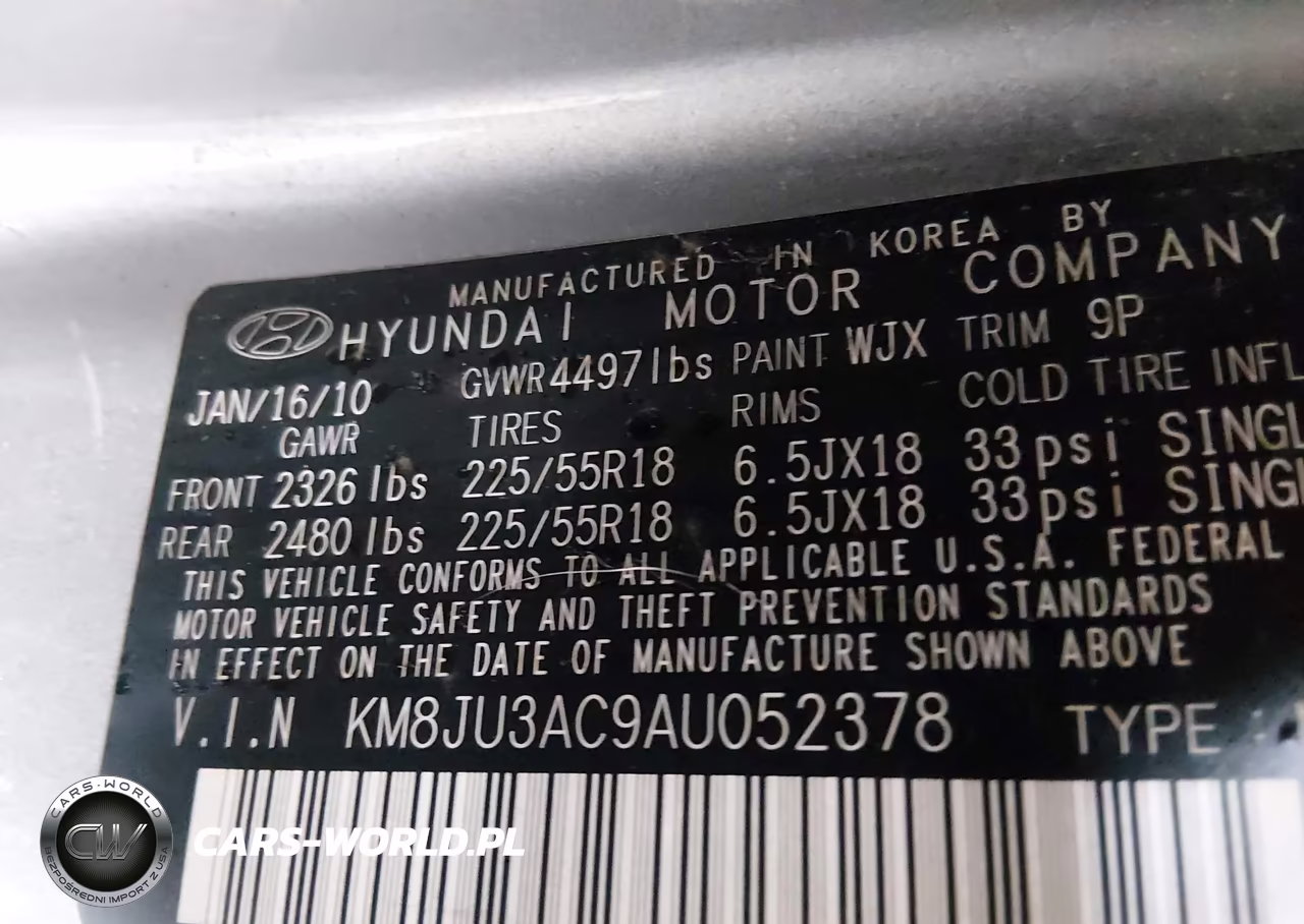 2010 Hyundai Tucson Limited VIN:KM8JU3AC9AU052378 - 9