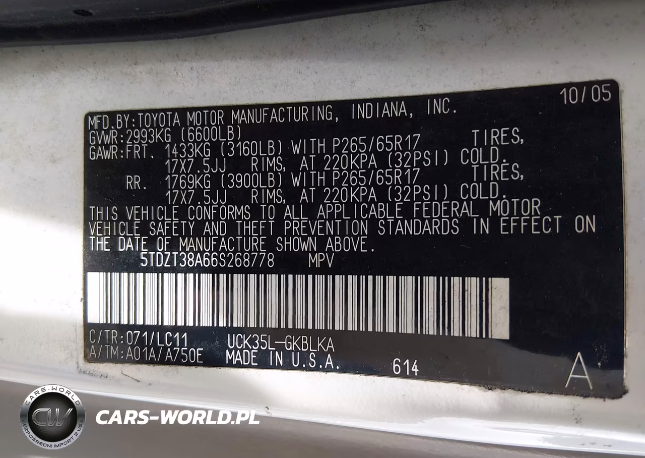 2006 Toyota Sequoia Limited V8 VIN:5TDZT38A66S268778 - 9