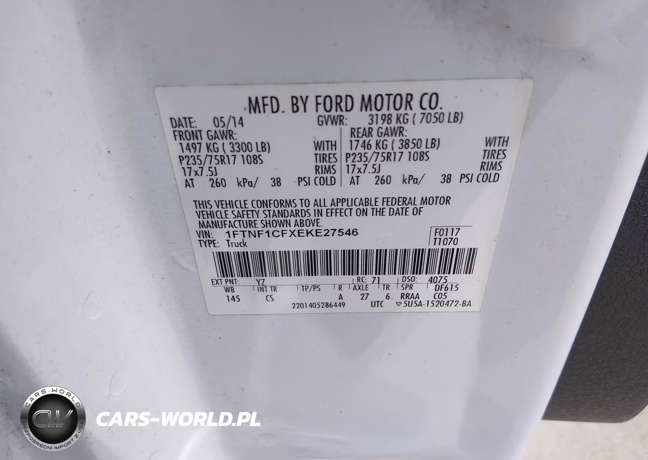 2014 Ford F-150 Stx-Xl-Xlt VIN:1FTNF1CFXEKE27546 - 9