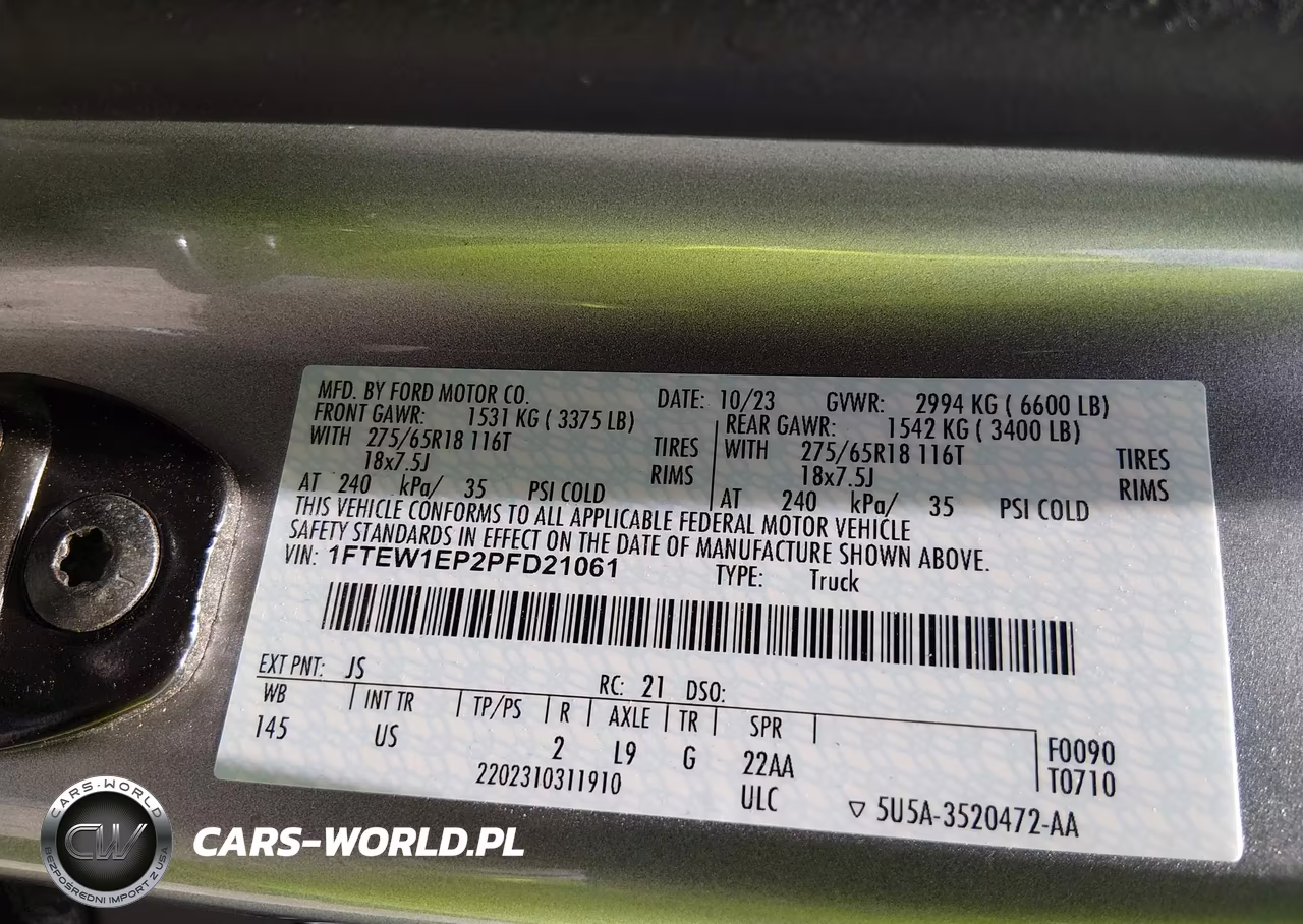 2023 Ford F-150 Xlt VIN:1FTEW1EP2PFD21061 - 9