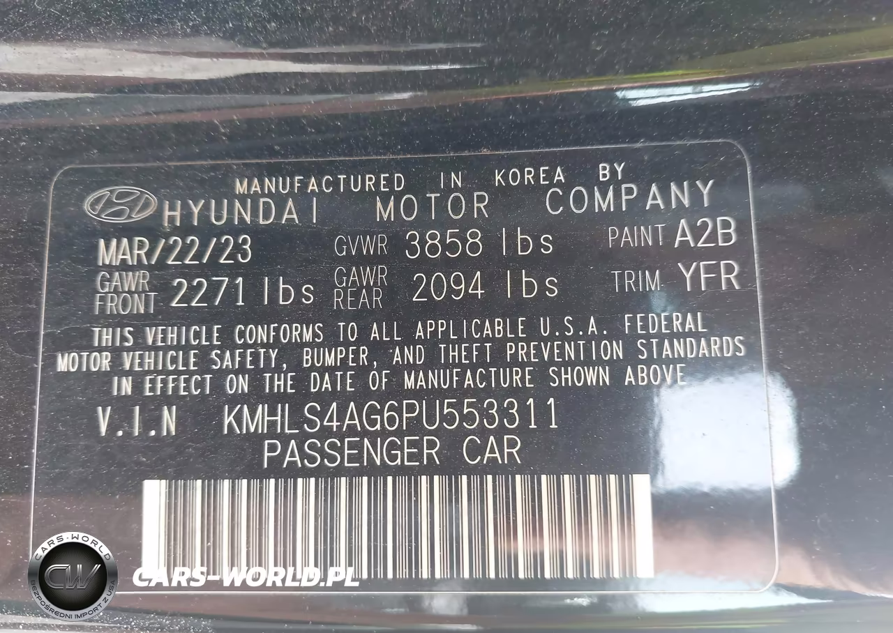 2023 Hyundai Elantra Sel VIN:KMHLS4AG6PU553311 - 9