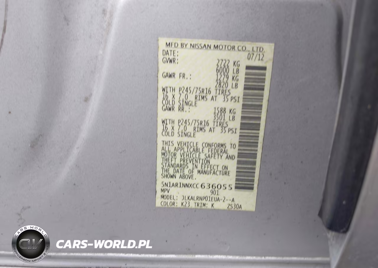2012 Nissan Pathfinder S VIN:5N1AR1NNXCC636055 - 9