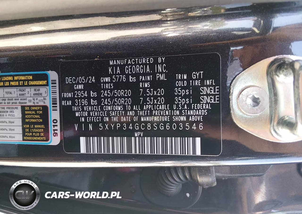 2025 Kia Telluride Ex VIN:5XYP34GC8SG603546 - 9