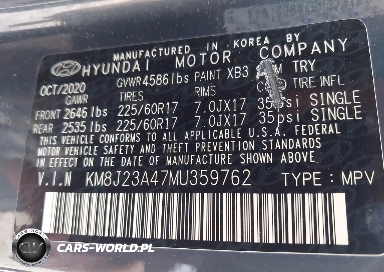 2021 Hyundai Tucson Se VIN:KM8J23A47MU359762 - 9