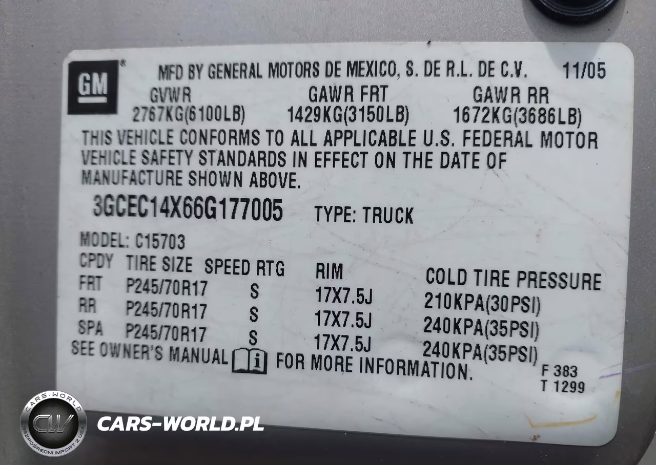 2006 Chevrolet Silverado 1500 Work Truck VIN:3GCEC14X66G177005 - 9