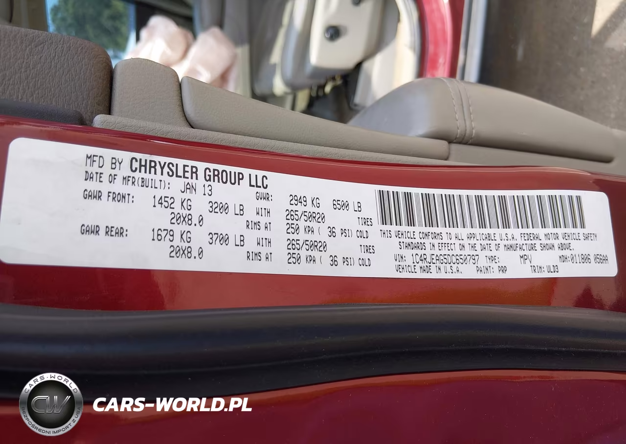 2013 Jeep Grand Cherokee Laredo VIN:1C4RJEAG5DC650797 - 9