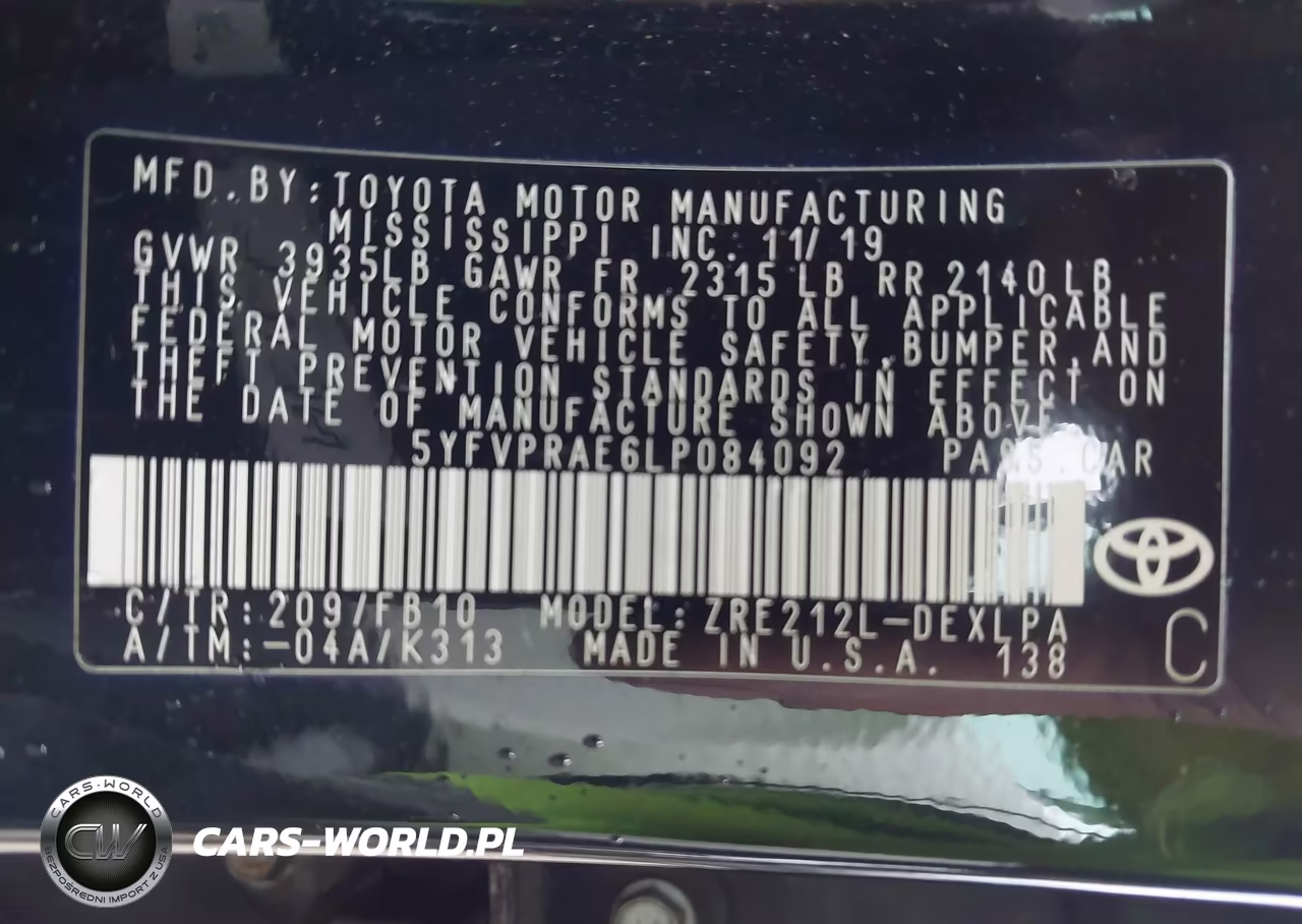 2020 Toyota Corolla Le VIN:5YFVPRAE6LP084092 - 9