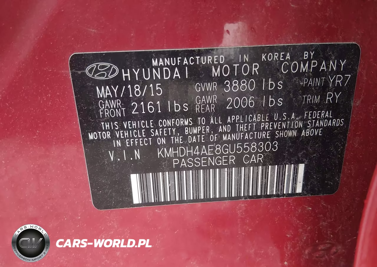 2016 Hyundai Elantra Value Edition VIN:KMHDH4AE8GU558303 - 9