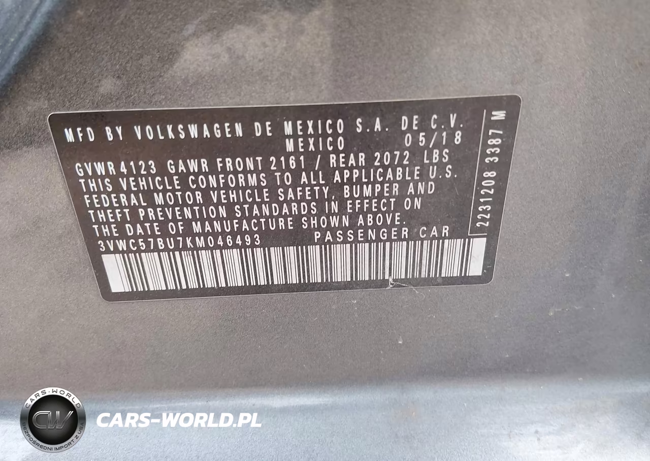 2019 Volkswagen Jetta 1.4T R-Line-1.4T S-1.4T Se VIN:3VWC57BU7KM046493 - 9