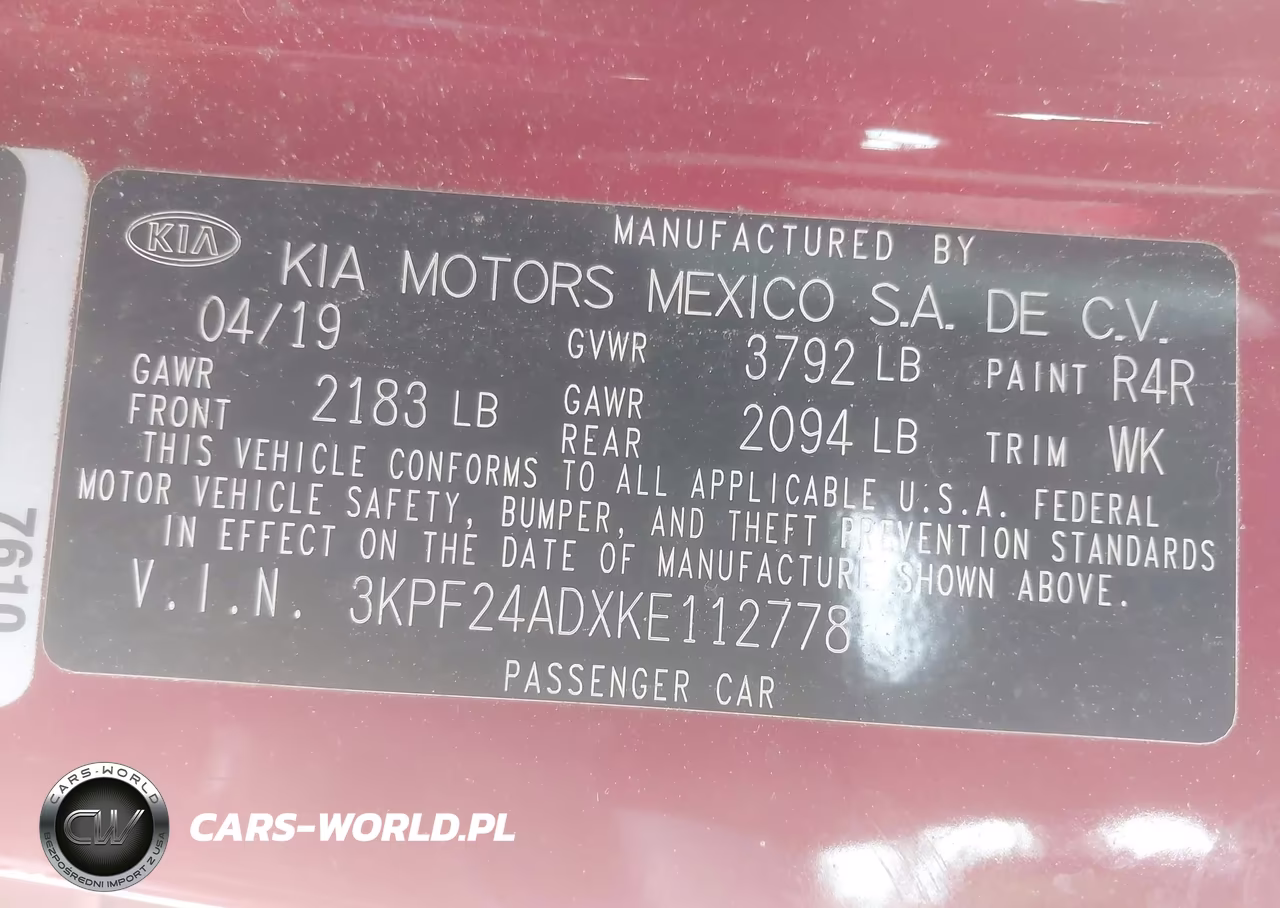 2019 Kia Forte Lxs VIN:3KPF24ADXKE112778 - 9