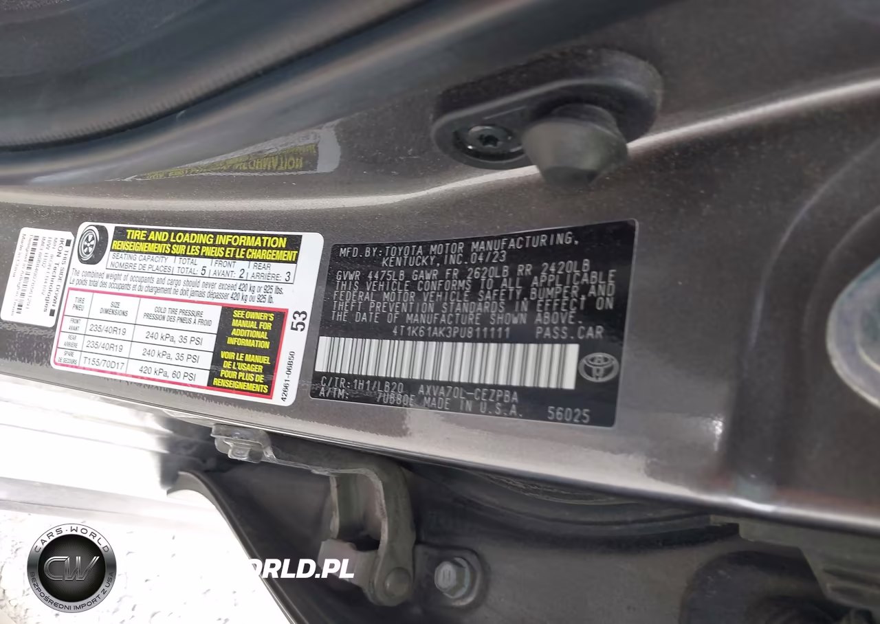 2023 Toyota Camry Xse VIN:4T1K61AK3PU811111 - 9