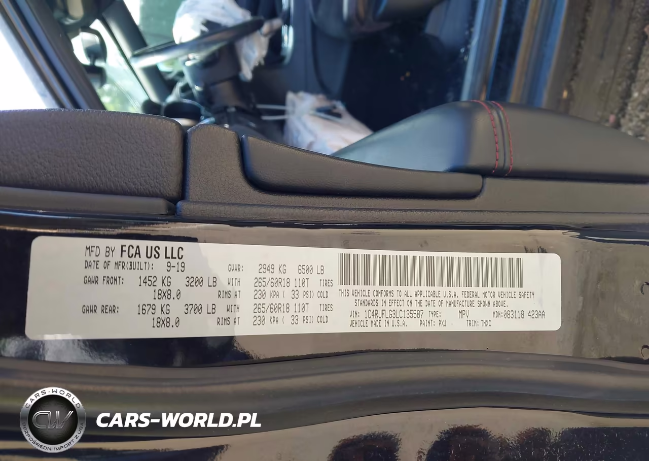 2020 Jeep Grand Cherokee Trailhawk 4X4 VIN:1C4RJFLG3LC135587 - 9