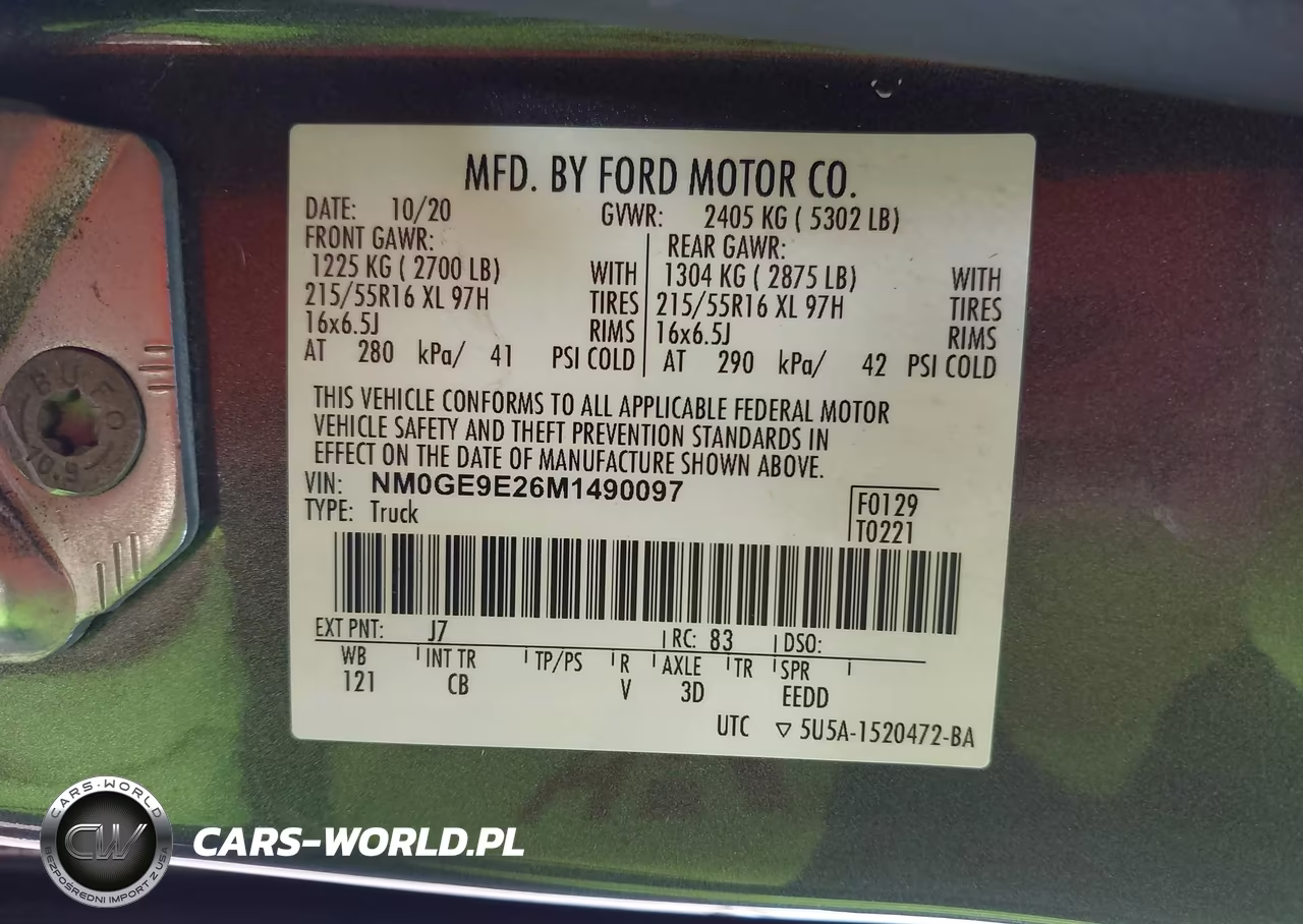 2021 Ford Transit Connect Xl Passenger VIN:NM0GE9E26M1490097 - 9
