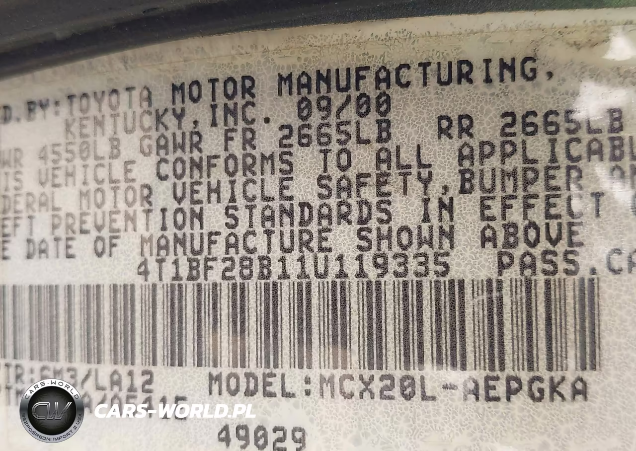 2001 Toyota Avalon Xls VIN:4T1BF28B11U119335 - 9