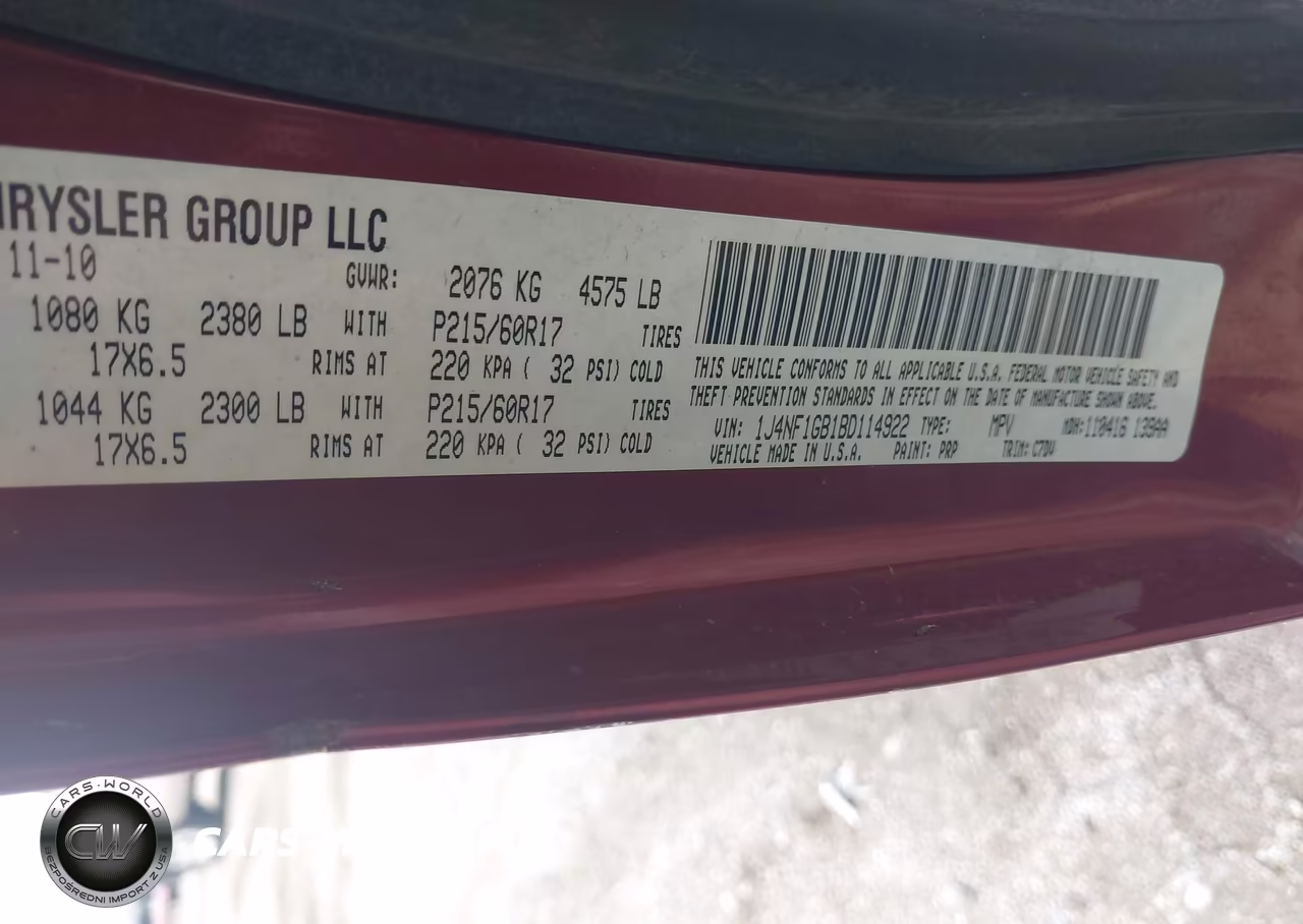 2011 Jeep Patriot Sport VIN:1J4NF1GB1BD114922 - 9