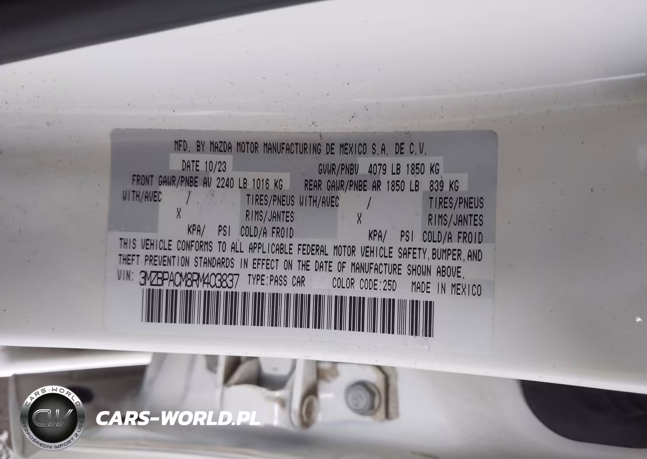 2024 Mazda Mazda3 2.5 S Preferred VIN:3MZBPACM8RM403837 - 9