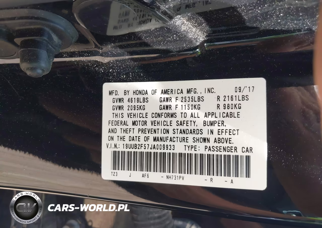 2018 Acura Tlx Tech Pkg VIN:19UUB2F57JA009933 - 9