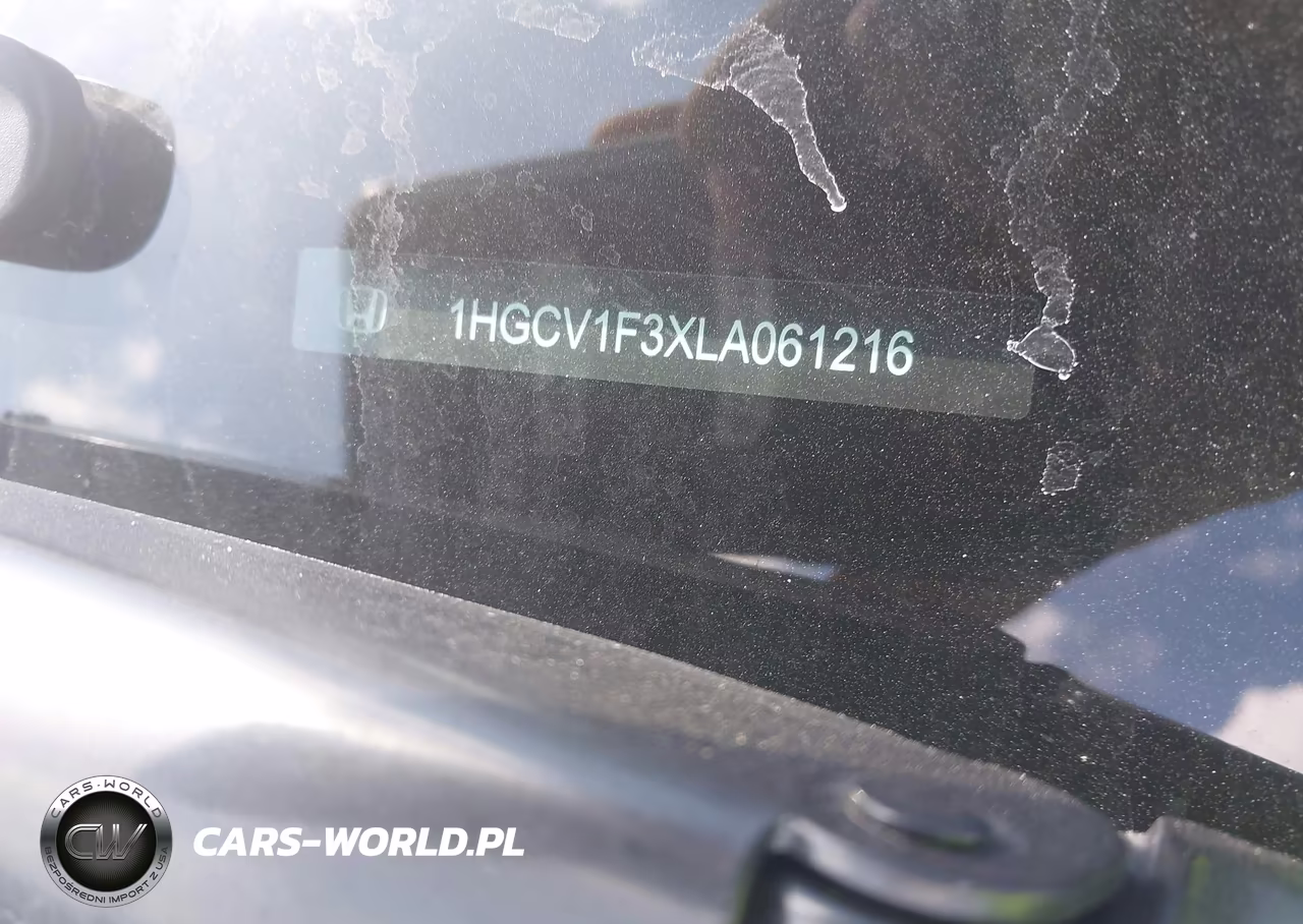 2020 Honda Accord Sport VIN:1HGCV1F3XLA061216 - 9