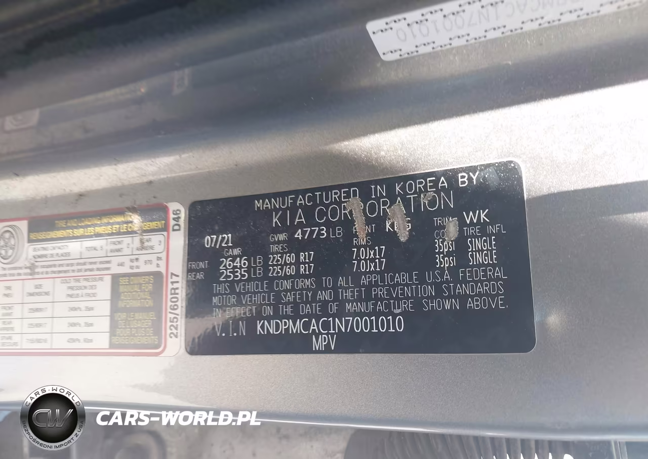 2022 Kia Sportage Lx VIN:KNDPMCAC1N7001010 - 9
