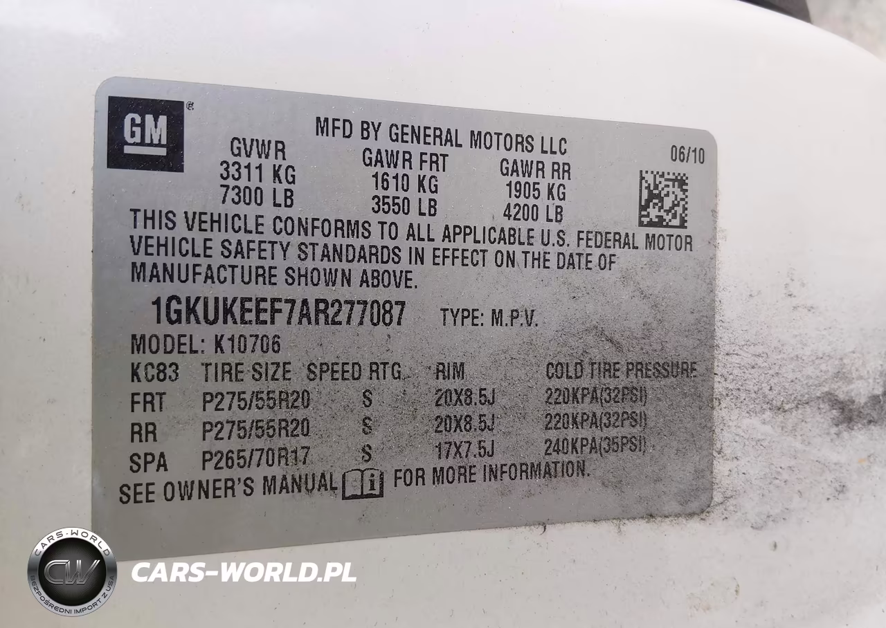 2010 GMC Yukon Denali VIN:1GKUKEEF7AR277087 - 9