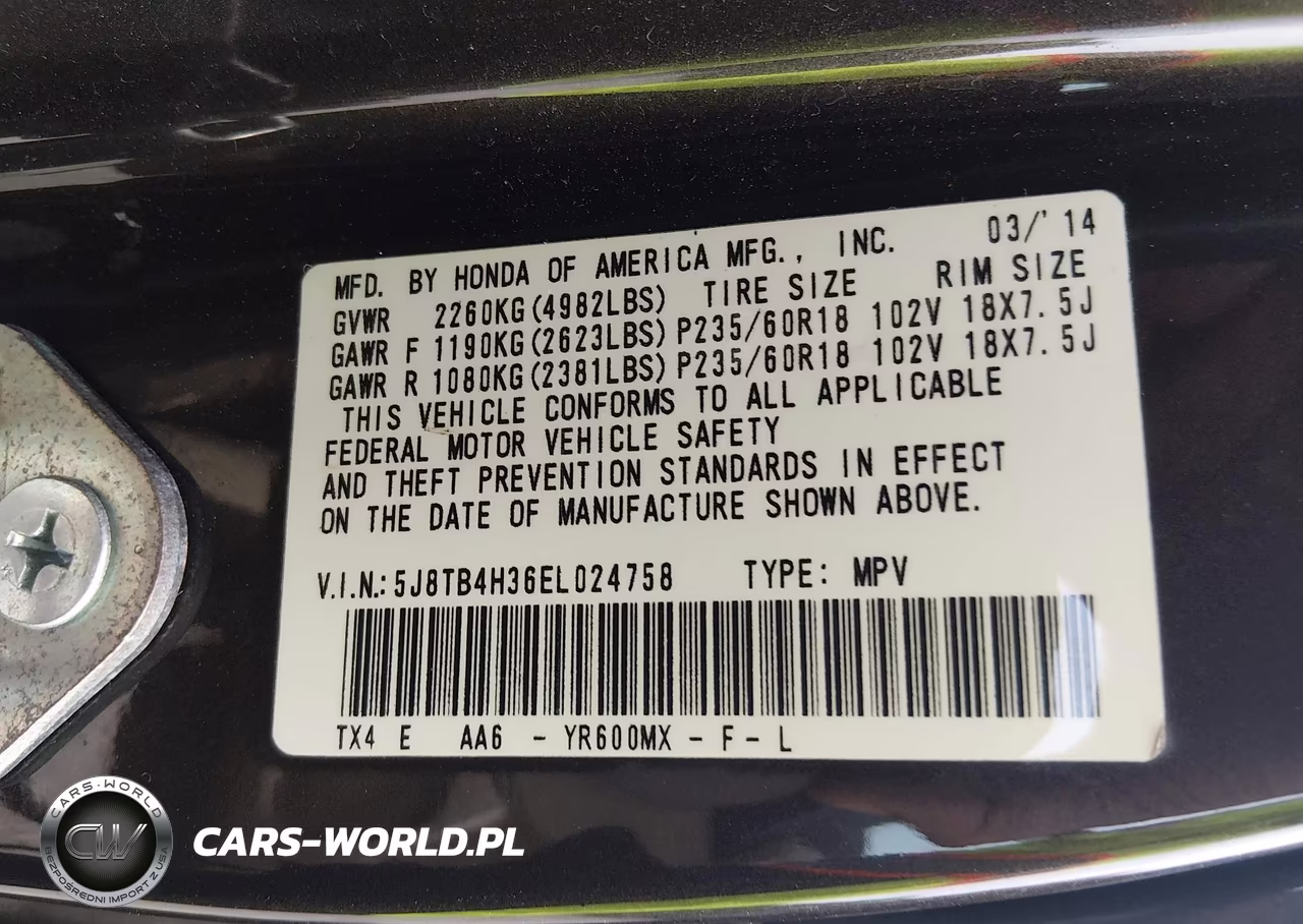 2014 Acura Rdx VIN:5J8TB4H36EL024758 - 9
