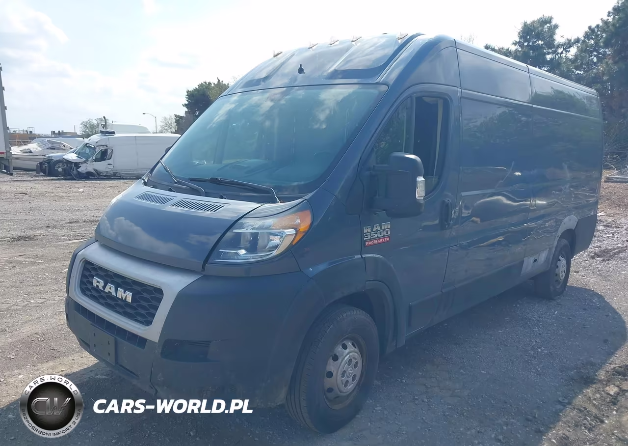 2019 Ram Promaster 3500 Cargo Van High Roof 159 Wb Ext VIN:3C6URVJG6KE563958 - 2