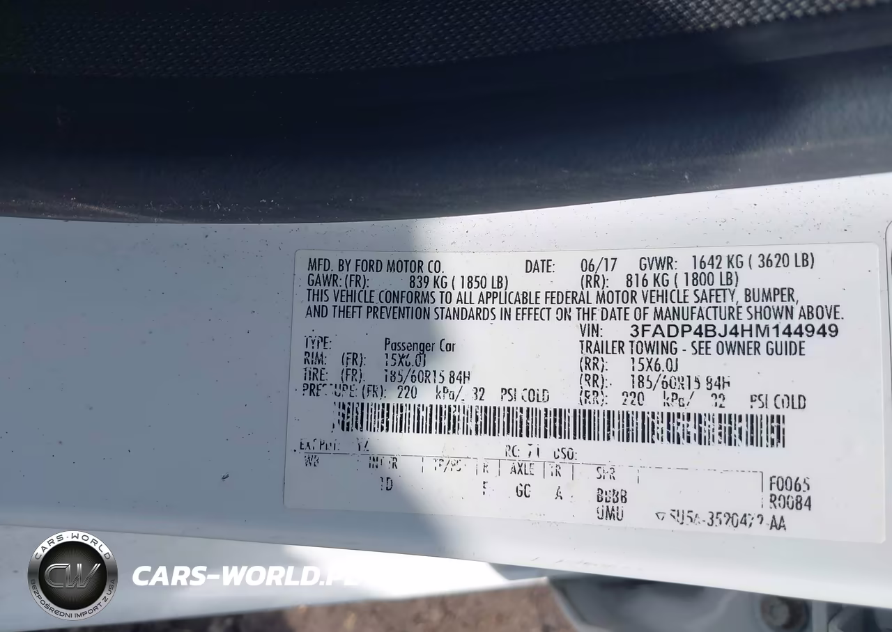 2017 Ford Fiesta Se VIN:3FADP4BJ4HM144949 - 9