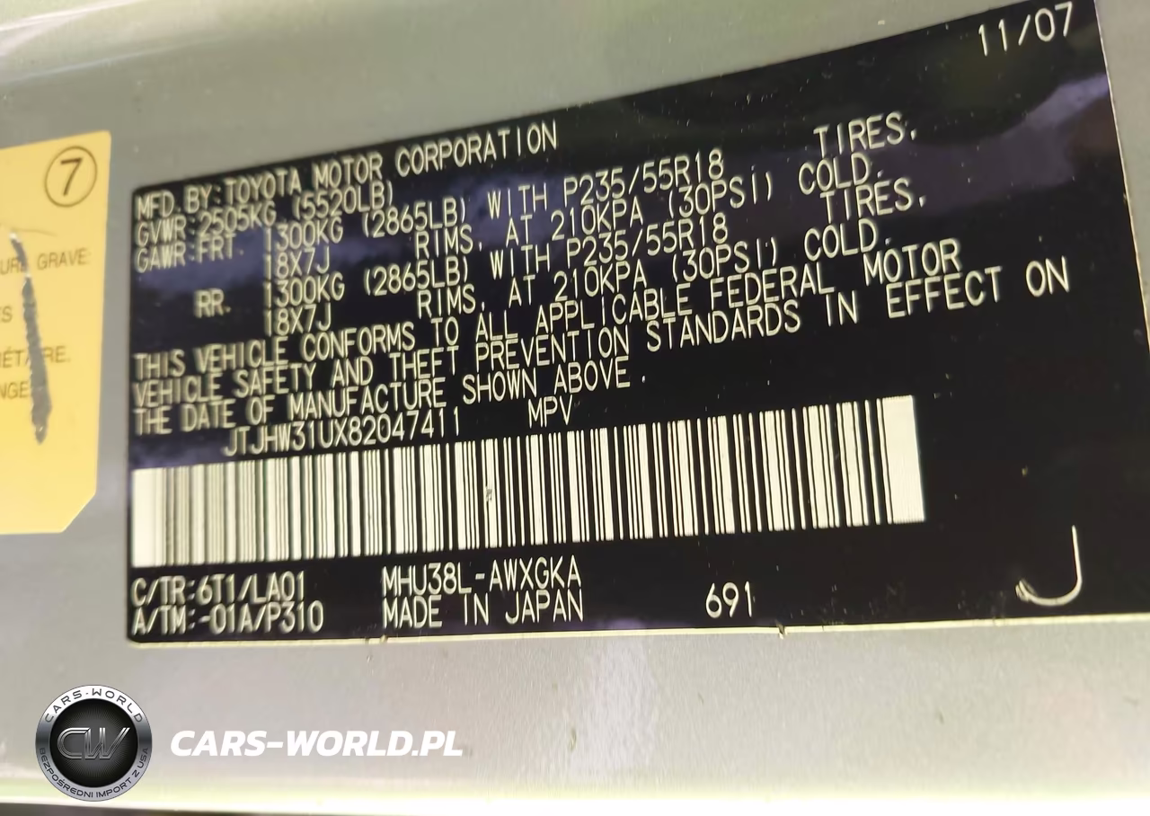 2008 Lexus Rx 400H VIN:JTJHW31UX82047411 - 9