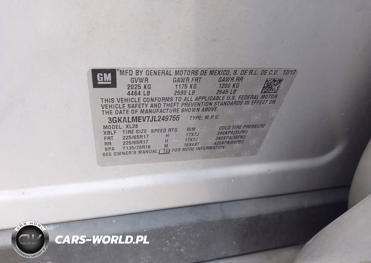 2018 GMC Terrain Sle VIN:3GKALMEV7JL249766 - 9