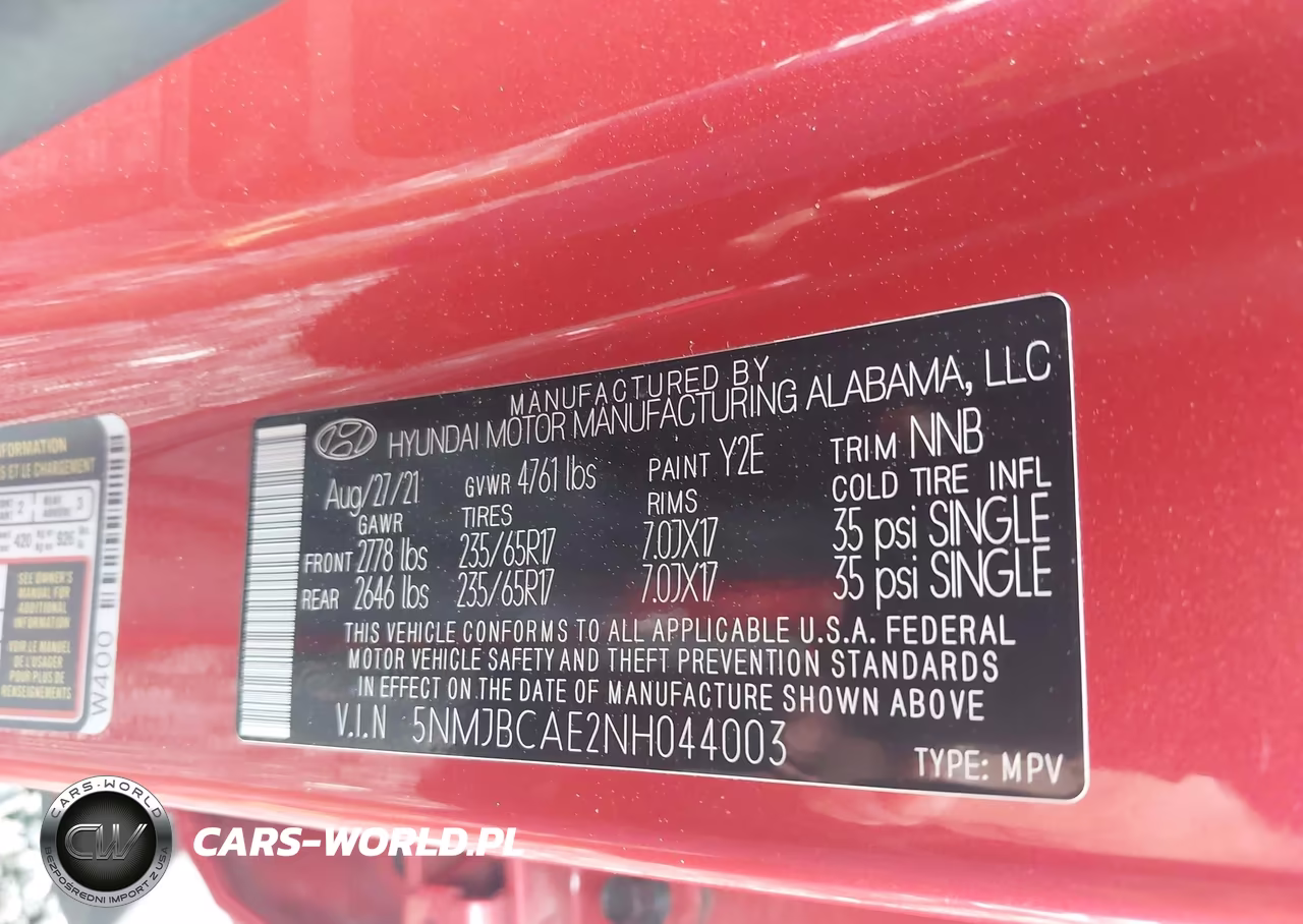 2022 Hyundai Tucson Sel VIN:5NMJBCAE2NH044003 - 9