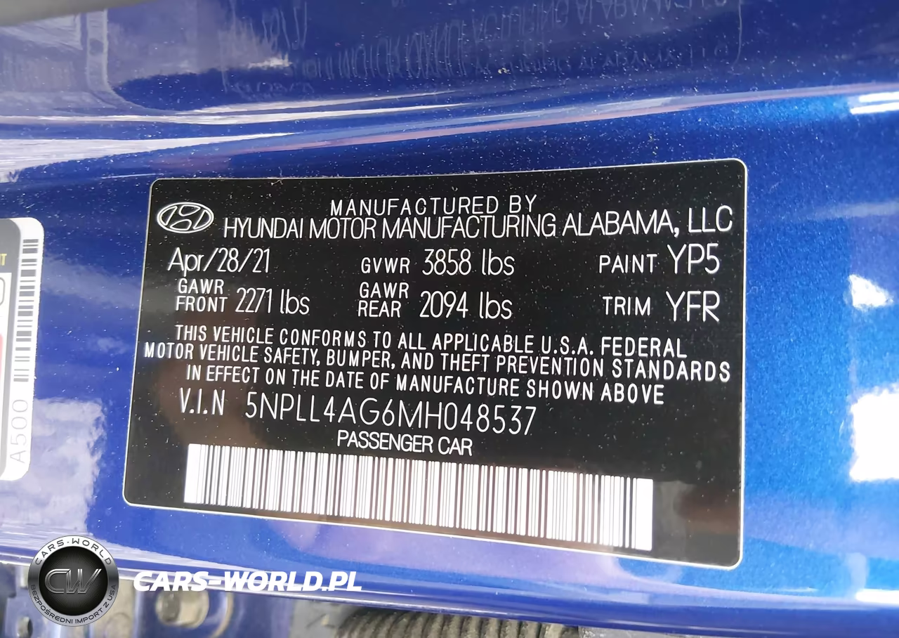2021 Hyundai Elantra Se VIN:5NPLL4AG6MH048537 - 9